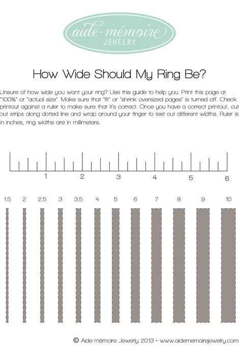 Free Printable Ring Width Guide In 2022 Printable Ring Size Chart