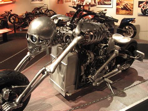 Skeleton Motorcycle Petersen Auto Museum 6909 Bronzepolgara Flickr