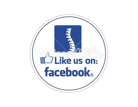 Like Us On Facebook Round Stickers