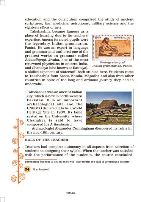 Ncert Book Class 8 English It So Happened Chapter 11 Ancient Education