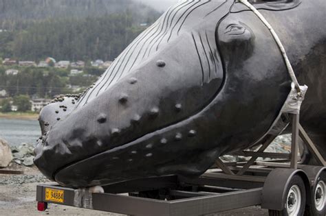 Whale Sculpture Arrives In Juneau Fins To Come Tuesday Alaska Public