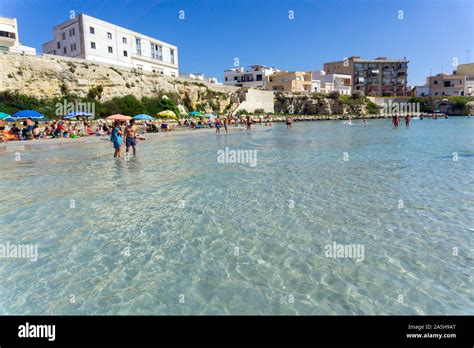 Italy Apulia Otranto The Beach Stock Photo Alamy