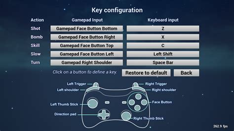 Gamepad Layout On Key Configuration Menu Of My Game Runrealengine