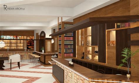 Modern Interior Design Of A Hotel Lobby Bar By Rhema Arch Modern