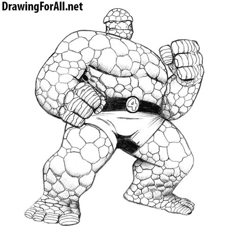If you're a fan of anime you may dream of creating your own series. How to Draw the Thing from Fantastic Four | Drawingforall.net