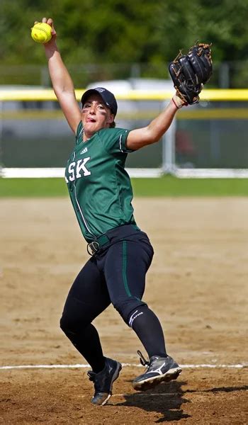 Canada Games Softball Woman Pitcher Ball Stock Image Everypixel