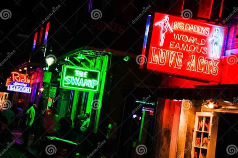 New Orleans Bourbon Street Bars And Sex Clubs 2 Editorial Photography Image Of Acts Hand