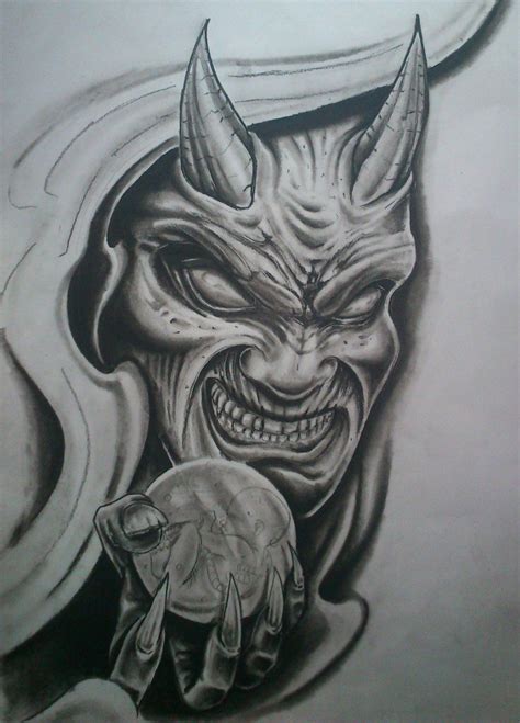 Demon Evil Skull Tattoos Best Tattoo Ideas