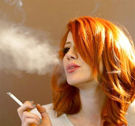 Sexy Red Haired Smoker Smoking Ladies Sexy Smoking Girl Smoking