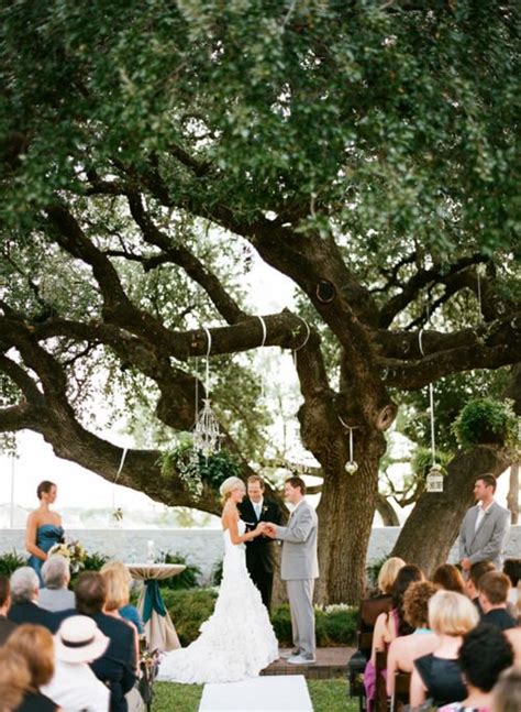 Rustic Modern Intimate Winter Wedding Ideas Tree Wedding Ceremony