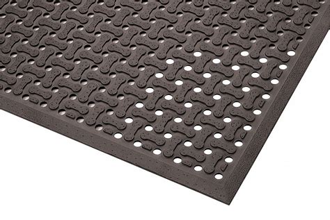 Notrax Reversible Drainage Mat 6 Ft L 4 Ft W 58 In Thick Rectangle