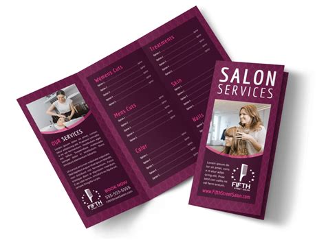 Beauty Parlour Brochure Template Mycreativeshop