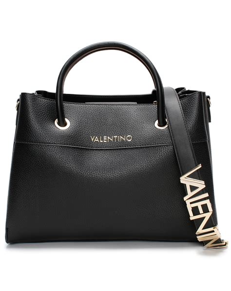 valentino bags alexia logo strap tote bag simply be