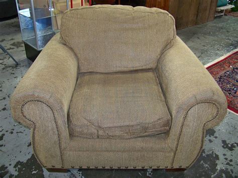 Lot Large Broyhill Upholstered Overstuffed Armchair