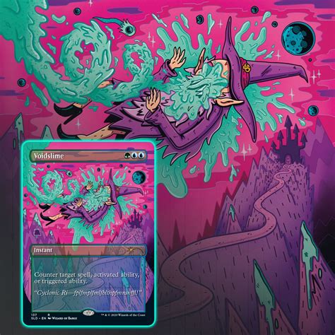 Voidslime Mtg Art From Secret Lair Set By Wizard Of Barge Art Of