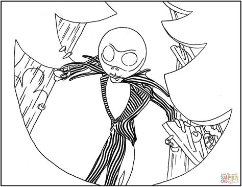 Printable Jack Skellington Coloring Page