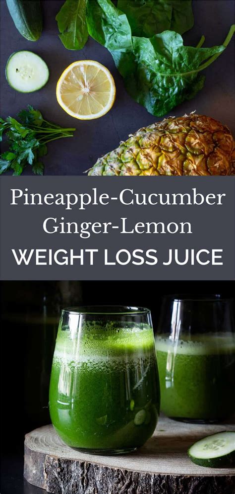 Pineapple Cucumber Ginger Lemon Weight Loss Juice Our Plant Based World