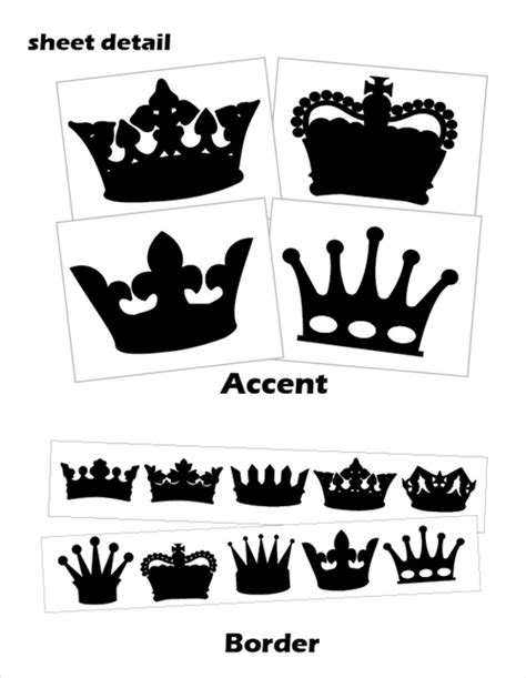 Princess Crowns Wall Decals Stickers