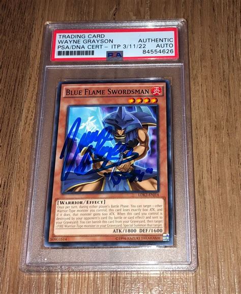 Wayne Grayson Autographed Signed Yu Gi Oh Joey Wheeler Blue Flame