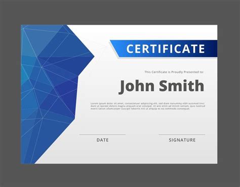 Download The Certificate Or Diploma Template 167338 Royalty Free Vector