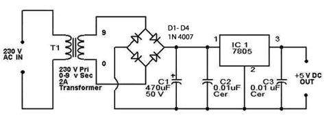 5v Regulated Power Supply Circuit Diagram Circuitstune