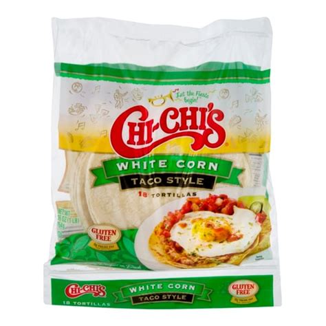 save on chi chi s white corn tortillas soft taco size 18 ct order online delivery martin s