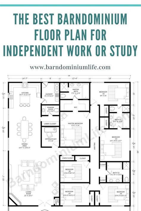 The Best Barndominium Floor Plan For Independent Work Or Study