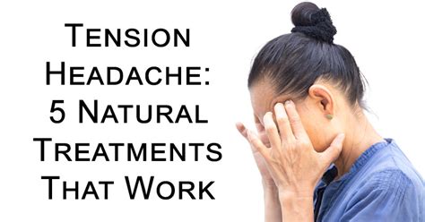 Tension Headache 5 Natural Treatments That Work David Avocado Wolfe