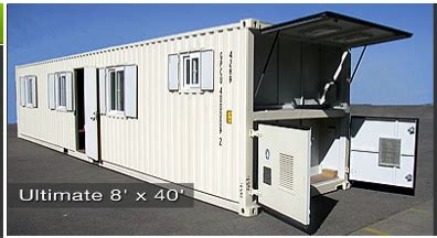 Standard container lengths are 10ft, 20ft, and 40ft. Storage Container cabins 8X20 or 8x40...Would make for a ...