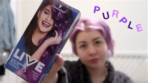 Dying My Hair Purple Using Live Colour Xxl Purple Punk