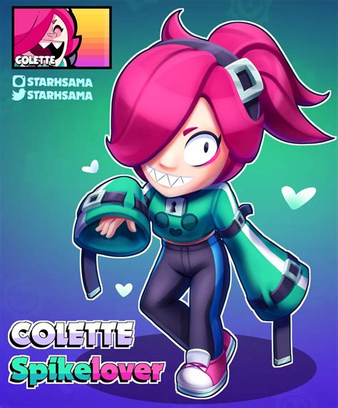 Colette Spikelover Skin Idea Brawl Stars Brawl Star Character Silly