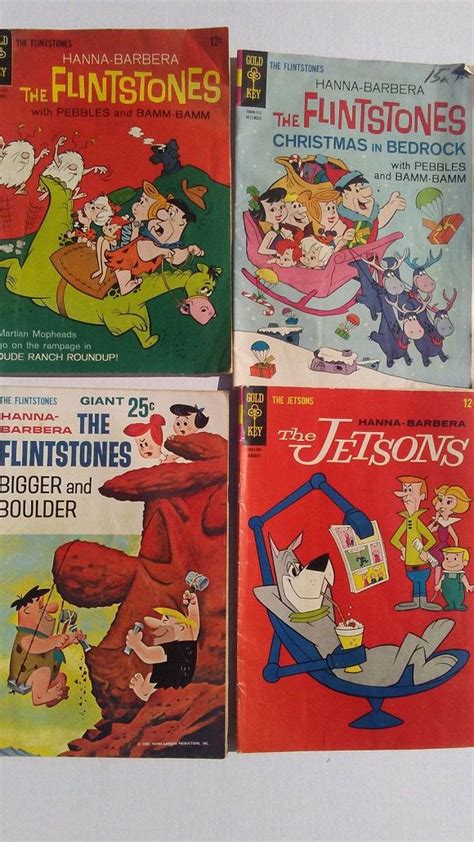Flintstone 30 31 The Jetson Comic Books 13 Lot Of 4 Gold Key Etsy