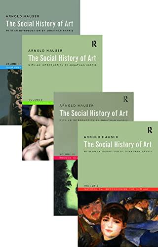 The Social History Of Art 4 Vol By Hauser Arnold New 1999