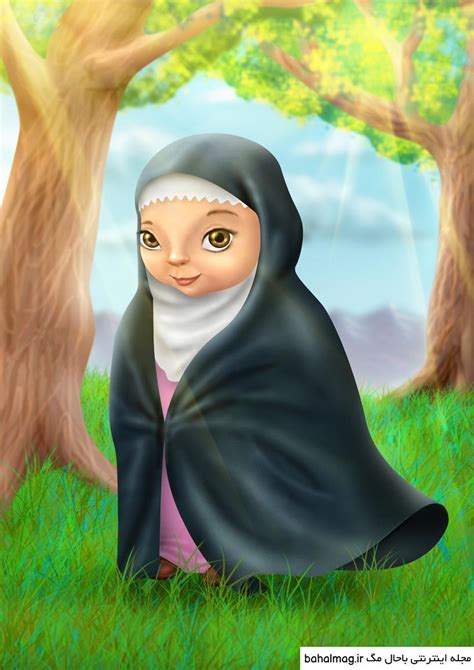 عکس نقاشی دختر چادری ️ بهترین تصاویر