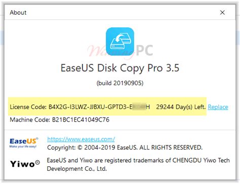 Giveaway Easeus Disk Copy Pro 35 Free License Key Lifetime