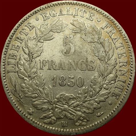 France 5 Francs 1850 Bb Ceres Silver Catawiki