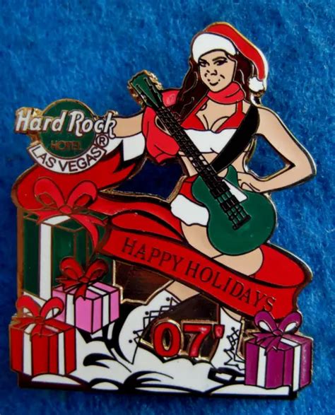 Las Vegas Hotel Xmas Presents Sexy Santas Helper Girl 07 Hard Rock Cafe Pin Le 1499 Picclick