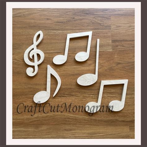 Music Wood Shapes Etsy