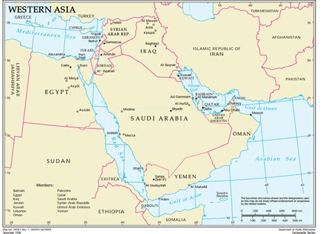 Un Map Western Asia Current Board Pinterest