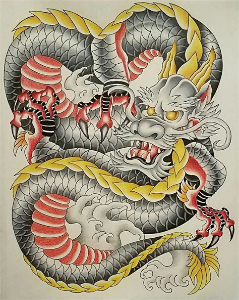 Artstation Traditional Japanese Dragon