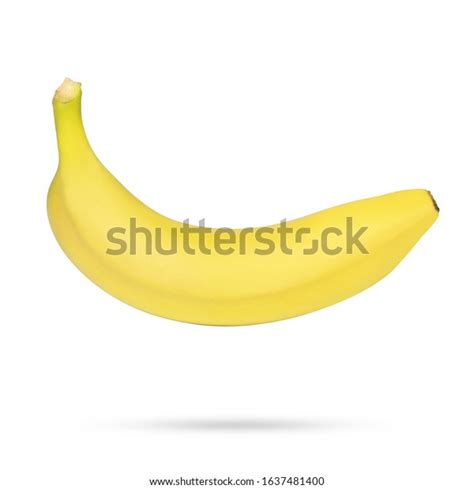 Fresh Yellow Banana Isolated On White Stock Photo 1637481400 Shutterstock