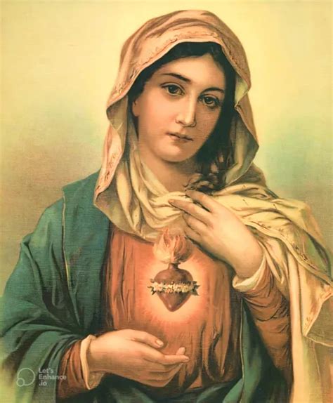 Our Lady Immaculate Sorrowful Heart Virgin Mary Print 7 X 5 Catholic
