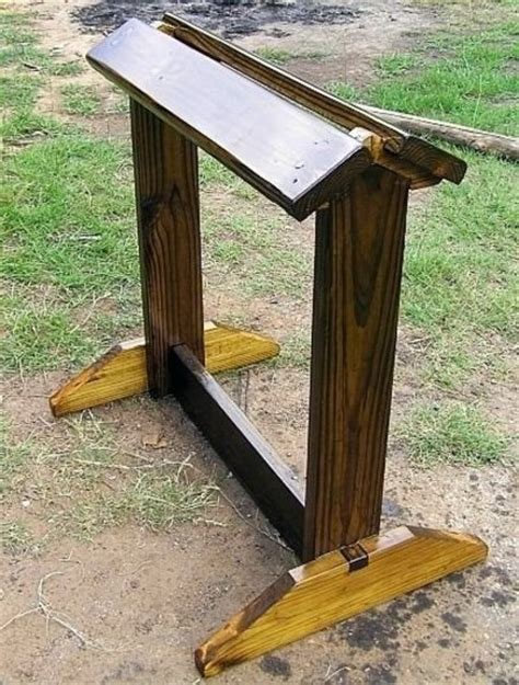 It was so easy to make this saddle stand. Double Saddle stand - by Jim55 @ LumberJocks.com ...