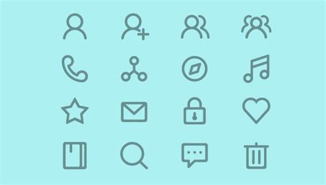 50 Modern Examples Of Thin Line Icons Code With Coffee
