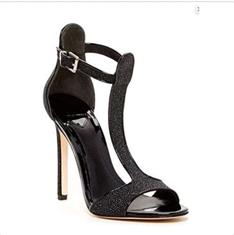 B Brian Atwood Womens Leigha Black Caviar Pump 10 B Medium Shoes Brian Atwood