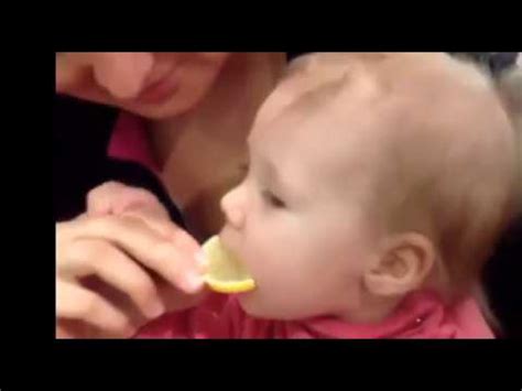 Babies Tasting Lemons For The Very First Time Youtube