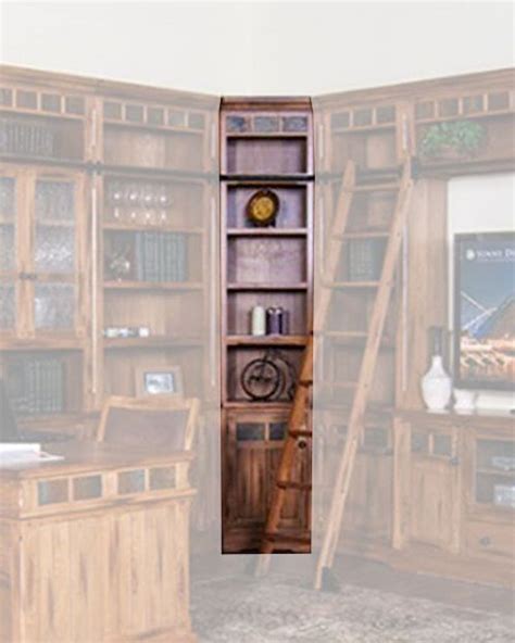 Sedona Inside Corner Bookcase By Sunny Designs Su 2966ro B6