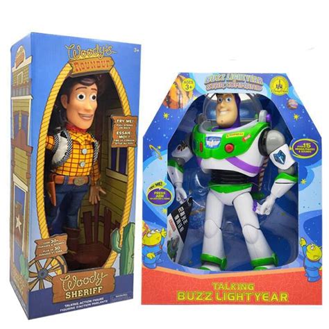 Disney Pixar Toy Story 3 4 Buzz Lightyear Action Figures Toys Talking Lights Speak English Joint