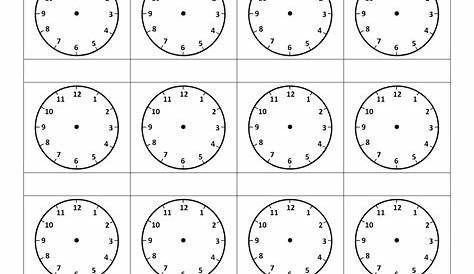 what time is it clock worksheets