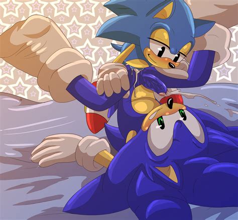 Rule 34 Anal Anal Sex Angelofhapiness Anthro Bed Blue Fur Blush Classic Sonic Cum Cum In Ass